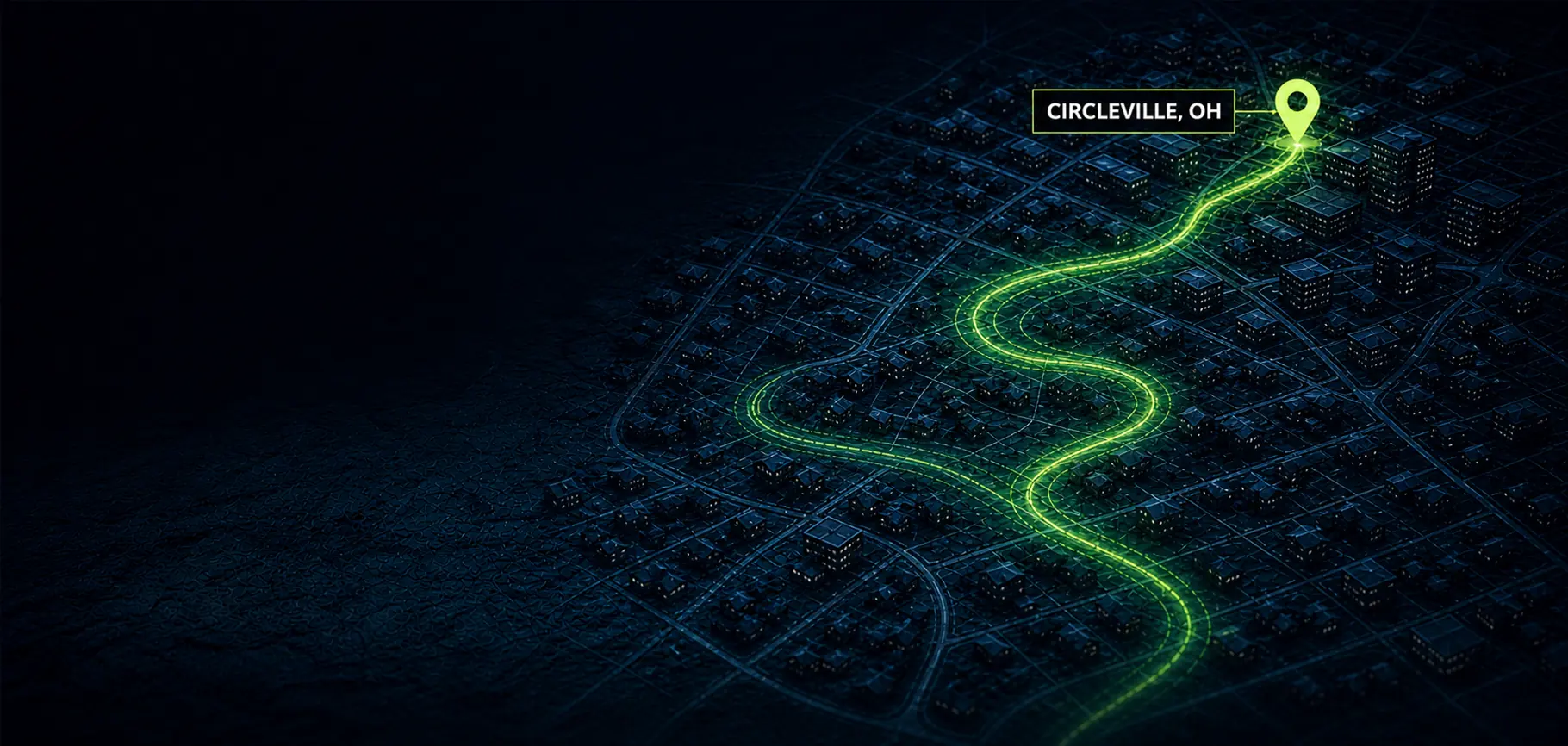Street map of Circleville, Ohio — Cash For PC pickup area