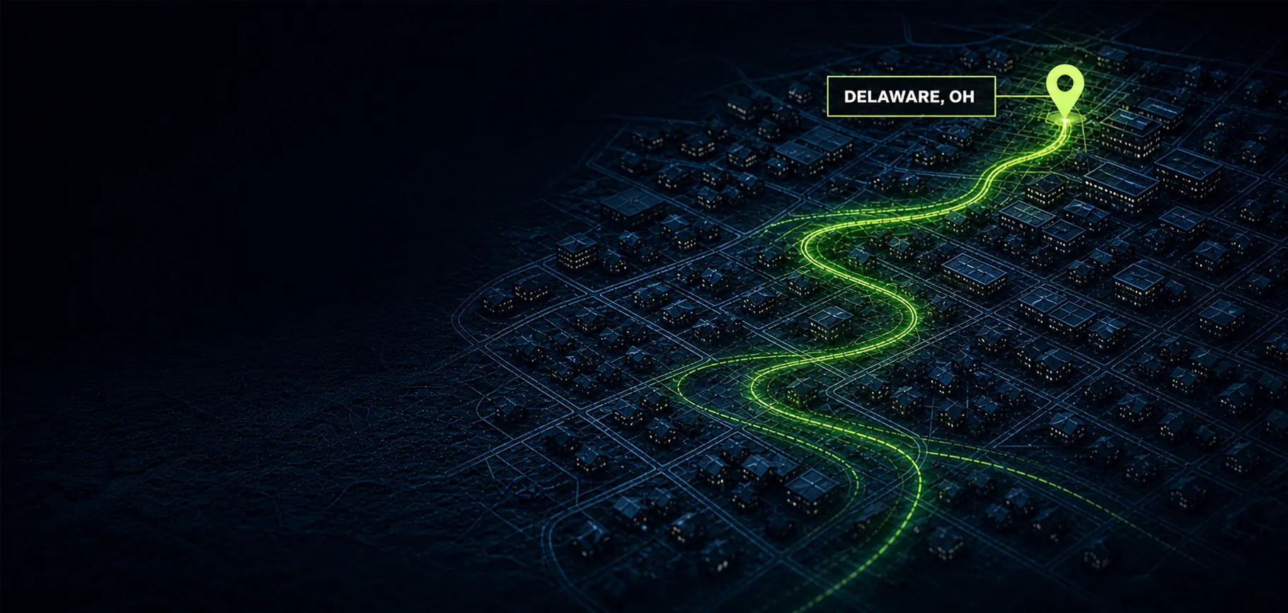 Street map of Delaware, Ohio — Cash For PC pickup area