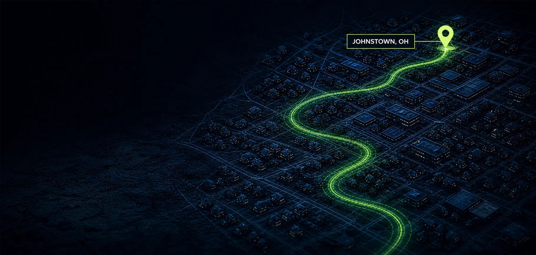 Street map of Johnstown, Ohio — Cash For PC pickup area