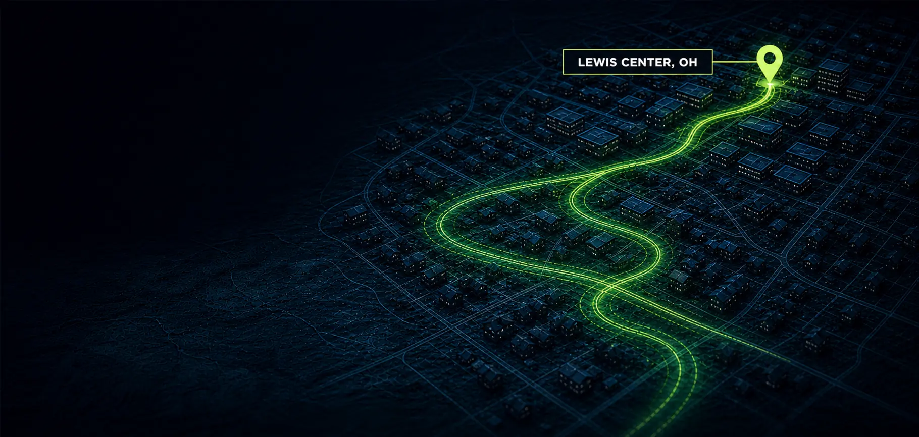 Street map of Lewis Center, Ohio — Cash For PC pickup area