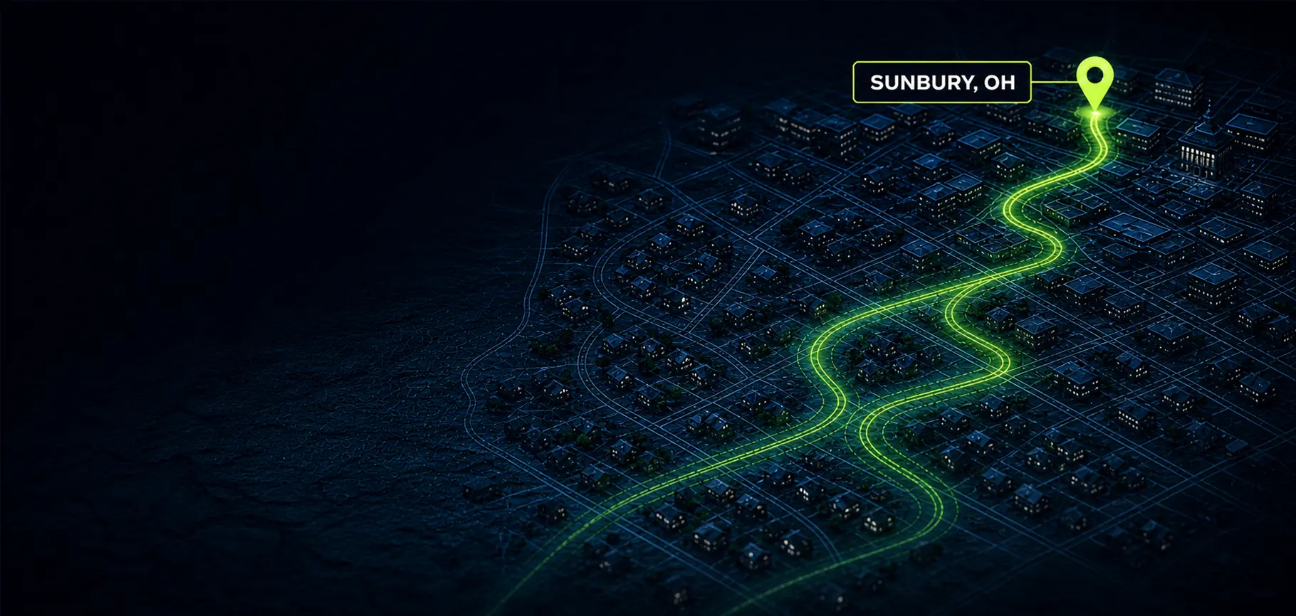 Street map of Sunbury, Ohio — Cash For PC pickup area